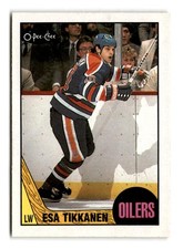1987-88 Esa Tikkanen O-Pee-Chee Rookie - Edmonton Oilers