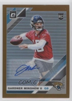 2019 Donruss Optic Rookies Bronze Prizm Gardner Minshew II Rookie Auto RC 07lk
