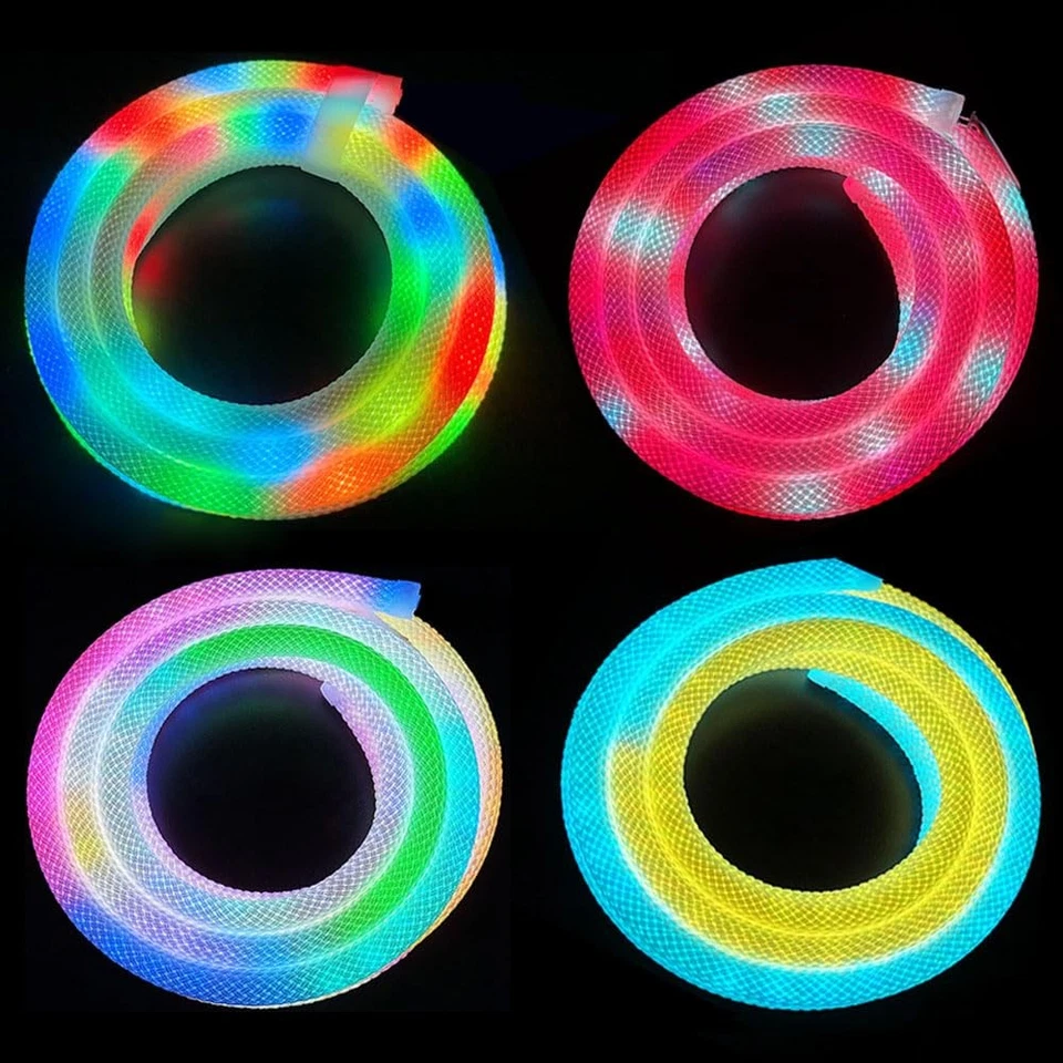16.4FT WS2811 WS2812B 360 Degree Round Reticulate Pattern Neon LED Strip 50Le... - Image 4 of 4