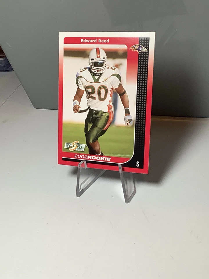2002 Score Ed Reed Rookie Mint #324 Miami Hurricanes Baltimore Ravens - Image 4 of 4