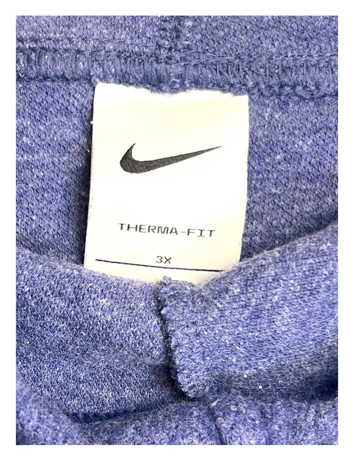 Nike Sportswear Club Sudadera con Capucha Pullover Cuello Embudo Azul Púrpura Mujeres 3XL Talla Grande Foto 2 de 4