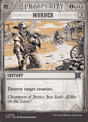 prosperity cards mtg Murder (016) Prosperity Breaking News OTP MTG Magic