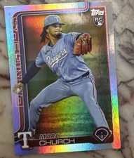 2025 Topps Update Rainbow Foil Parallel Marc Church Rangers RC US227