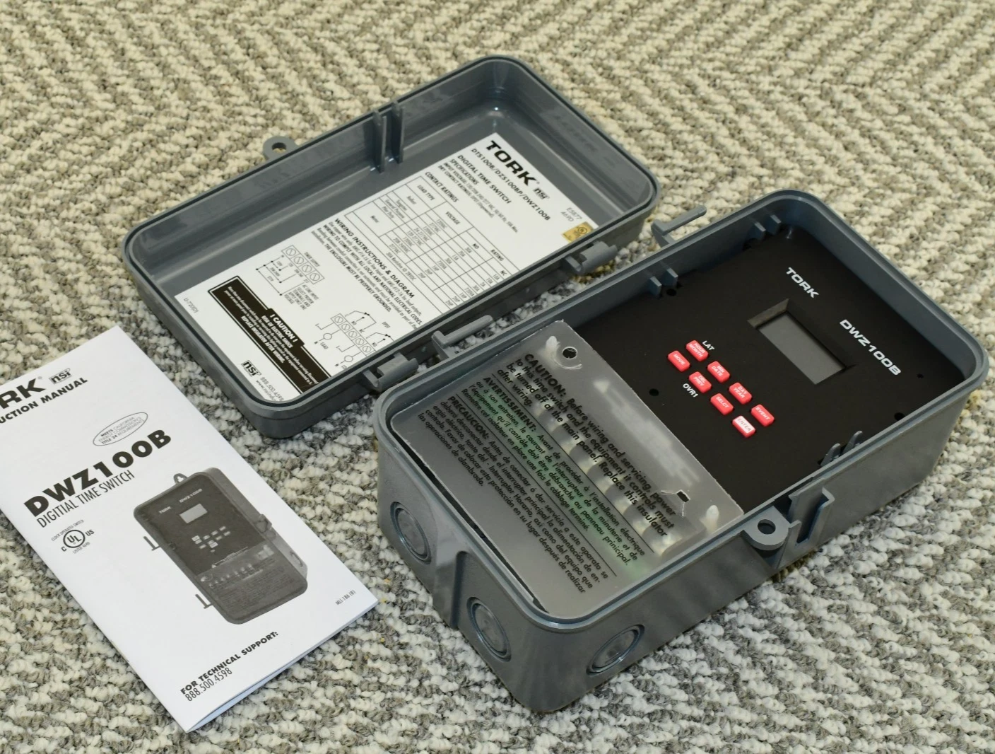 TORK DWZ100B Digital Time Switch 1 Channel 7 Day Astronomic 120-277V - NEW
