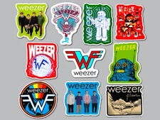 Weezer Vinyl Lot Pack (10 Stickers) green day blink 182 rock band emo punk