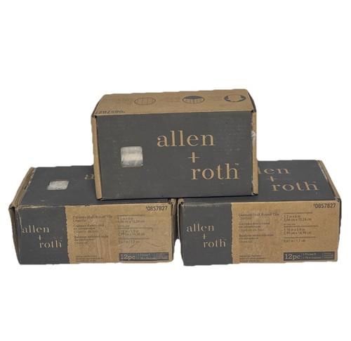 Allen + Roth 12 Pack Charcoal Ceramic Half Round Tile 0857827 1.2 x 6 ...