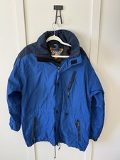 Obermeyer Mens Vintage Ski Jacket Blue Hooded...