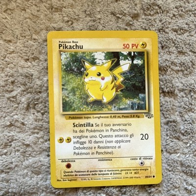 WotC Pikachu Base Set 60/64 IT 1999 Unlimited Regular Common Pokémon TCG
