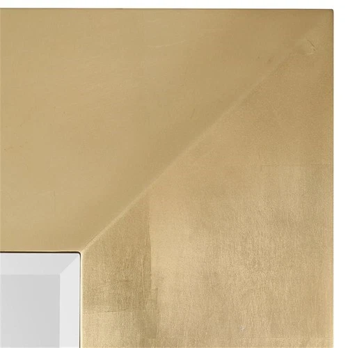 Uttermost Chaney Pine Glass and MDF Wood Decorative Mirror in Gold - Picture 4 of 5