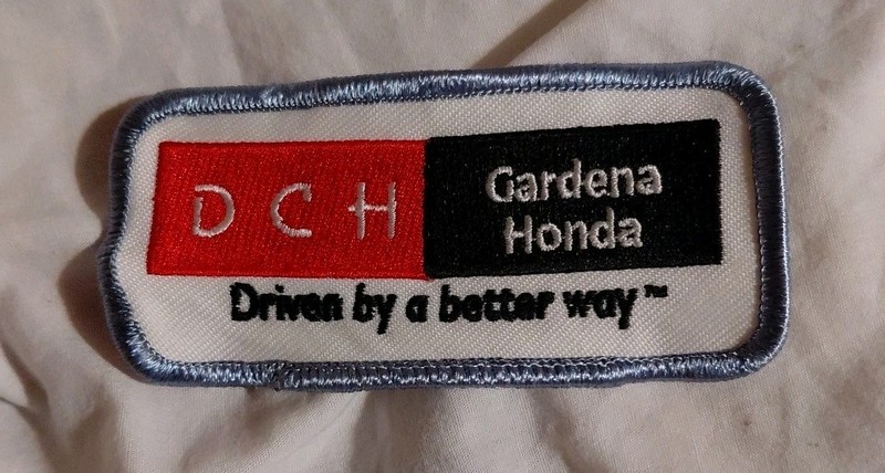 Honda Gardena California Dch Patch Auto Dealership Tech Uniform Arts Embroidered