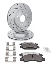 JEGS Street Performance JX11 Brake Pads & Rotor Front Kit For Select GM Trucks