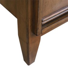 Pemberly Row 36" Single Sink Solid Wood Vanity with Right Door in Walnut