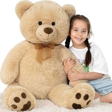 MorisMos Giant Teddy Bear Stuffed Animal 5ft - Classic Big Teddy Bear Stuffed