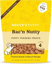  Free Duty Tax Bocce's Bakery Puppy Bac'n Nutty Training Treats for Dogs, W