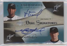 2007 Exquisite Rookie Signatures Dual 24/35 Matt Lindstrom Jose Garcia Auto 05fy