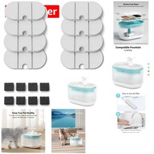 8 High-Quality Carbon Fiber Replacement Filters for Cat Water Fountain - PLWF002