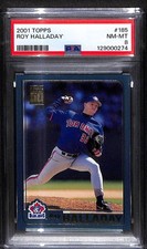 2001 Topps #185 Roy Halladay - Toronto Blue Jays PSA 8
