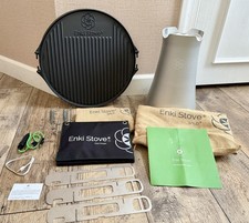 Enki Stove Wild Bundle Solar Charger Fan Grill Plate Camping Stove Rare