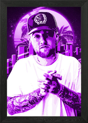 Mac Miller Gerahmtes Wandbild Poster Leinwanddruck Bild