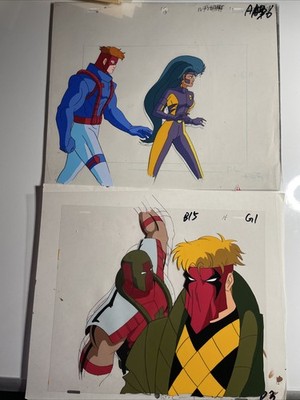 WILDCATS Animation Cel Vtg Production Art Cartoon C.A.T.S Jim Lee Comics  I11