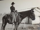 RPPC Mountain Lady  on Ironing Board Horse circa 1915             C#35 — photo 6