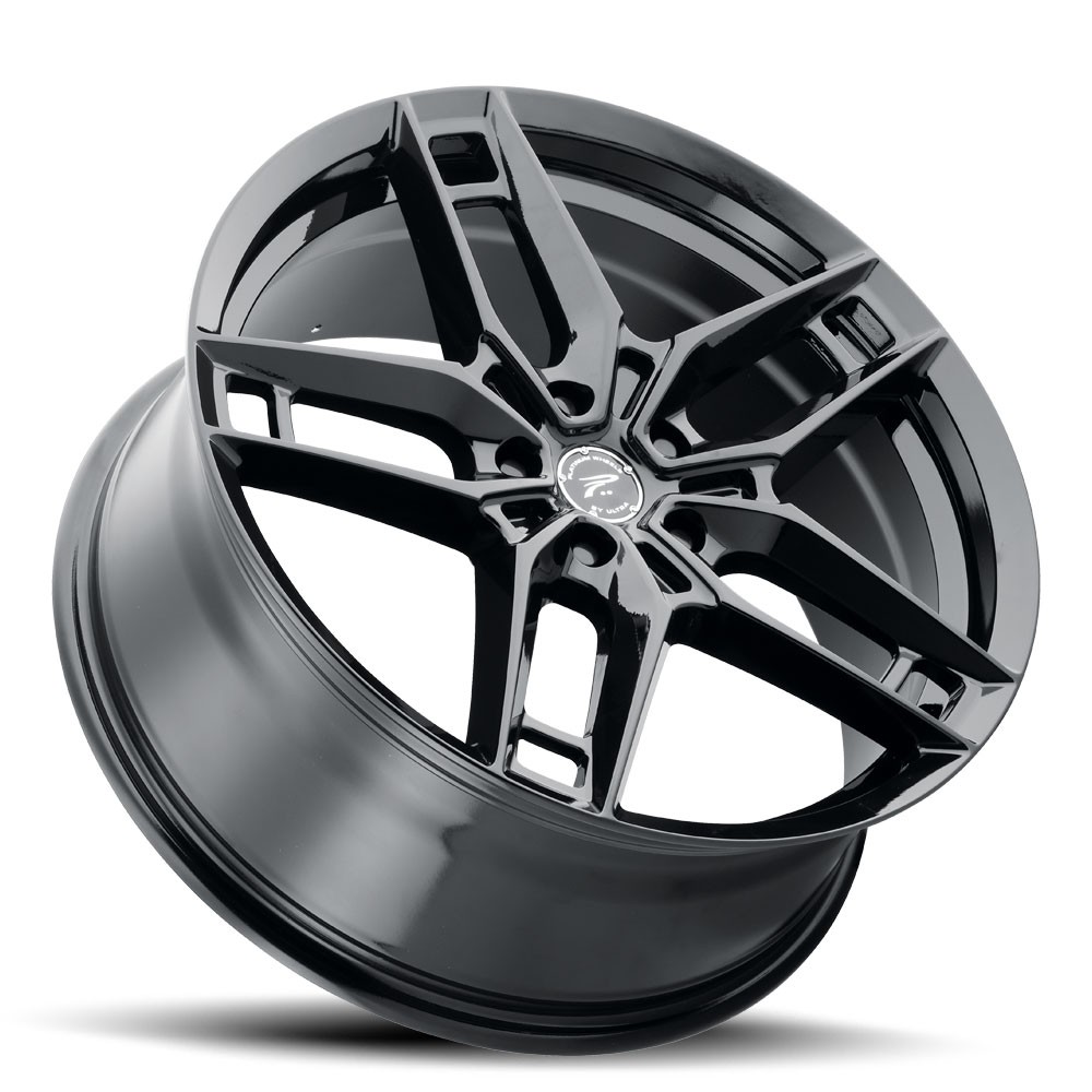 Platinum Wheels 464BK Lotus 20x8.5 +40 Gloss Black 5x114.3 5X4.5 (QTY 1) A263336