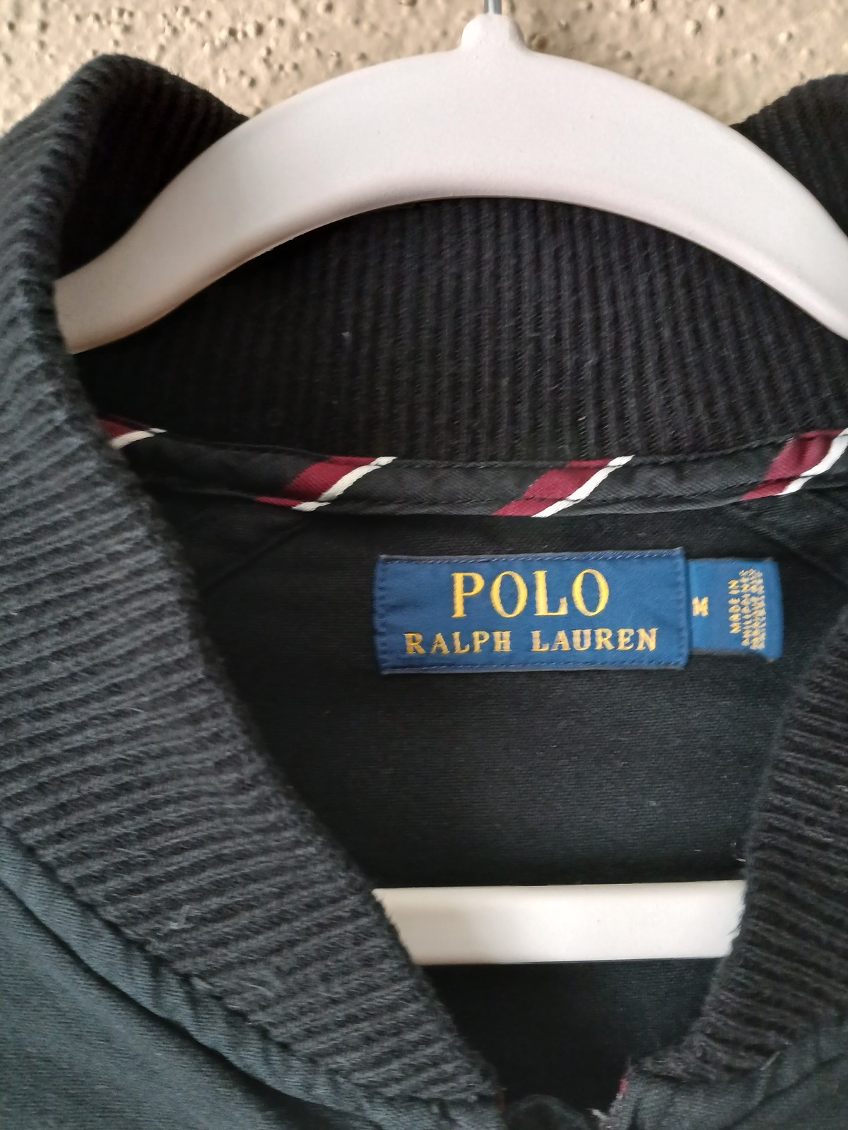 FILA Polo Ralph Lauren Giacca Uomo Media Nera RL Rowing Club 15 Cotone Ricamato