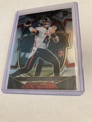 2022 panini select  football #36 desmond ridder rc falcons