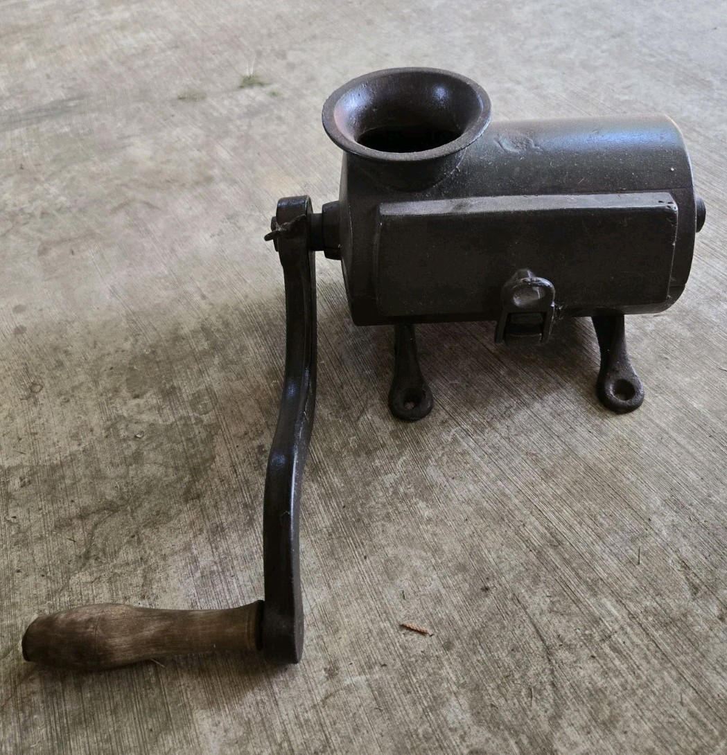 Antique Vintage Sausage Grinder Cast Iron
