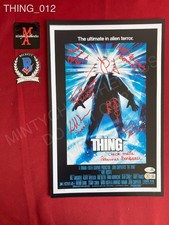 The Thing cast signed 11x17 photo Kurt Russell John Carpenter Keith David +5 COA
