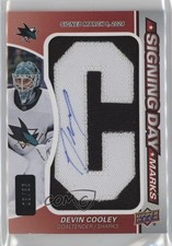 2024-25 Upper Deck SP Game Used Signing Day Marks 3/35 Devin Cooley Auto 5b1