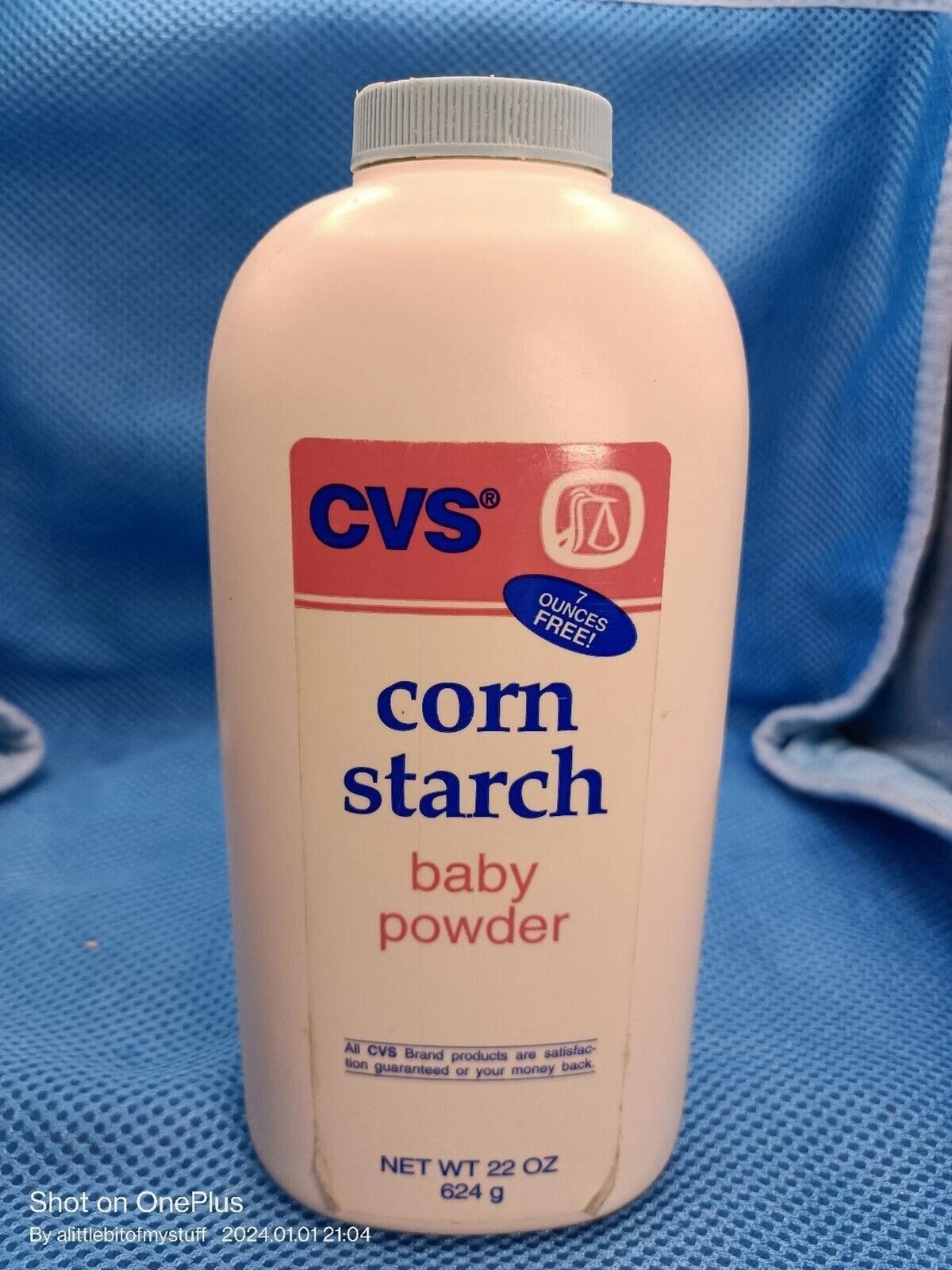CVS Baby Powder with Pure Cornstarch Absorbent 15oz + 7 oz Free Unsealed
Opens in a new window or ta