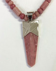 HSN Jay King Sterling Silver Mauvewood Jasper Pendant with 18" Beaded Necklace — photo 3