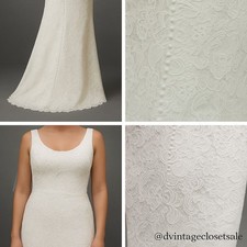 REDUCED Stunning Ivory Lace Wedding Gown – Elegant, Timeless 10