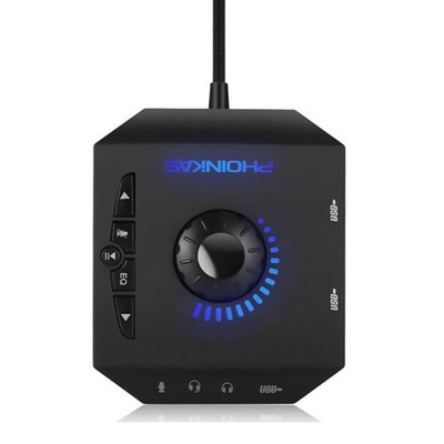 Professional Computer USB Sound Card 7.1 Channel Audio Adapter For PC Laptop F