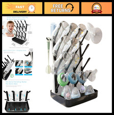 Baby Bottle Drying Rack - Space-Saving Countertop Organizer, Holds 12 Bottles, B