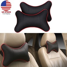 2x Universal Car Headrest Pillow For Neck Support Car Neck Pillow Travel Pillow