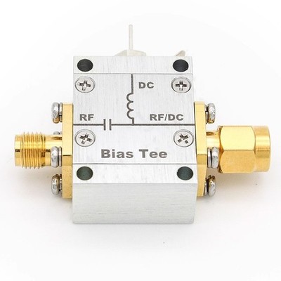0.01-4.2GHz 50ohms DC Bias Tee RF Feedback High Current DC Block SMA Connector