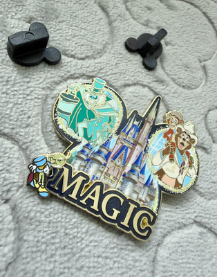 WDW Pin - Mickey Cinderella Schloss MAGIC Haunted Jiminy Walt Disney World USA