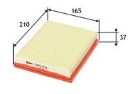Valeo Luftfilter (585021) FüR Opel Corsa B Tigra Mk I Combo