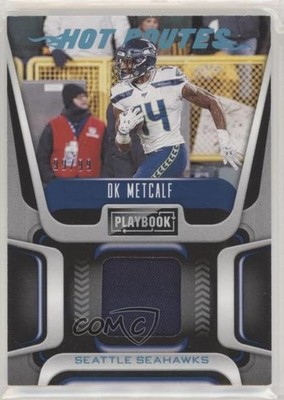2020 Panini Playbook Hot Routes Platinum /99 DK Metcalf #HR-DK s3g