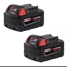 Milwaukee 48-11-1850 M18 XC 5.0 AH 18 Volt Capacity Battery 2 PACK 48-11-1852