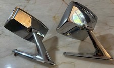 Vintage Oem 1970s Ford Bronco Side Mirrors 15-1553 17743 Chrome
