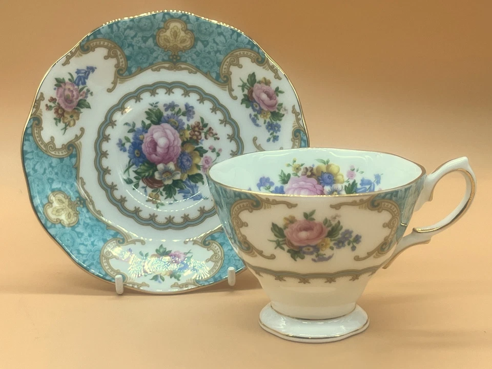 Vintage Royal Albert China Lady Ascot tea cup & saucer duo. c1994. - image 3 of 4