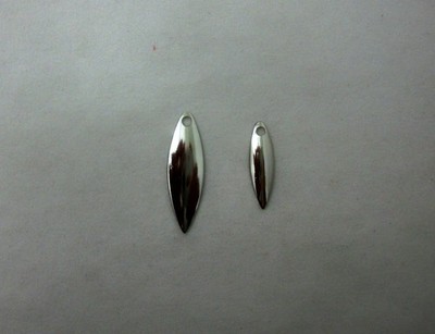 Willow Spinnerbait Blades (30 ct) Smooth Nickel Plated Size #1 or Size #2