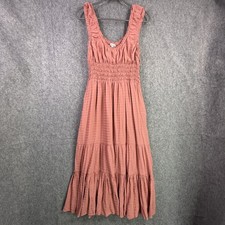 Wishlist Apparel Women's Medium Pink Maxi Dress Rayon Polyester