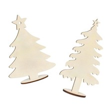 10 Stück Weihnachtsornamente Aus Holz für Lesezeichen, Tischdekorationen, Zum