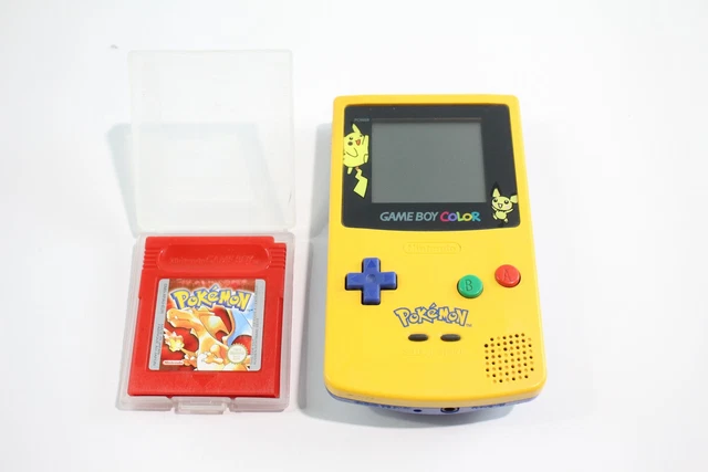 Nintendo Gameboy Color Pokémon Edition W/ Pokémon Yellow & Red
