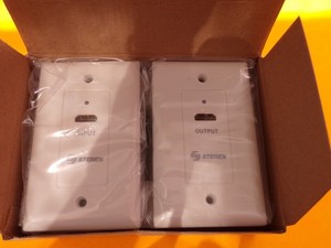 Passive HDMI over Cat5e Wall Plate Set white 526-119WH