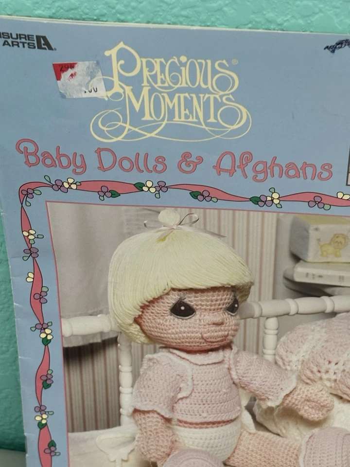 Precious Moments Baby Dolls & Afghans Crochet Patterns By Leisure Arts 2001 - Image 3 of 4